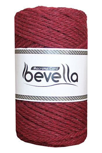 Bevella Macrame Cord Premium 3 mm Macrame Thread - 250 Gr Twisted Cotton