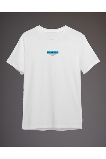 Trendyol Collection Tričko Regular Cut White Text Printed - TMNSS24TS00232