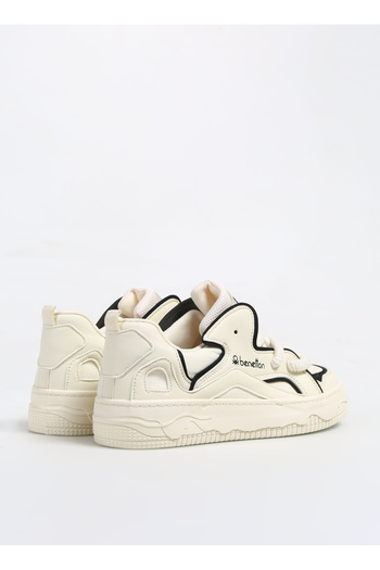 Benetton Bej - Siyah Kadın Sneaker BNI-10100
