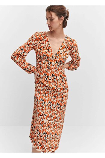 MANGO Woman Paisley print dress