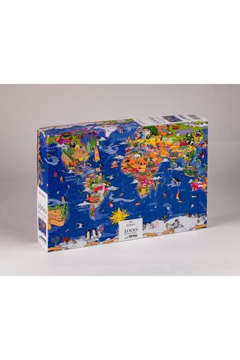 Gürbüz Yayınları My World Puzzle - 1000 Pieces My World Puzzle