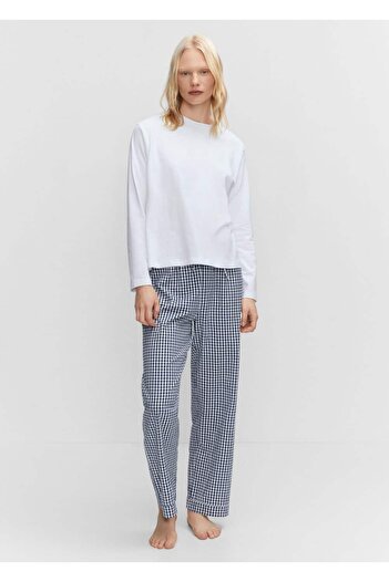 MANGO Woman Long Patterned Pajamas