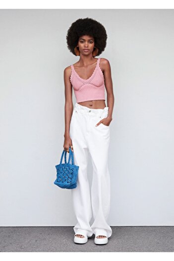 MANGO Woman Knitwear cropped blouse