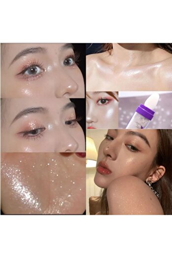 Lesvip's Vücut Simi Body Sparkles Pırıltılı Sim, Yüz Vücut Aydınlatıcı Parlatıcı Toz Sim