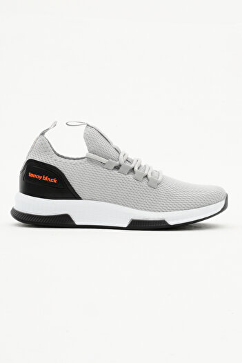 Tonny Black Unisex Füme Nefes Alabilen Kumaş Poli Taban Bağcıklı Spor Ayakkabı