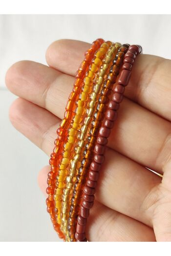 HANIMKIZ Set of 5 Sand Bead Necklaces