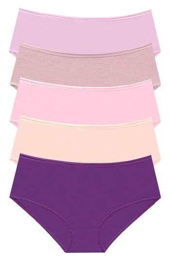 Newlilla 1007 Women's Mix 5-Piece Daily Bato Panties 1007-v8