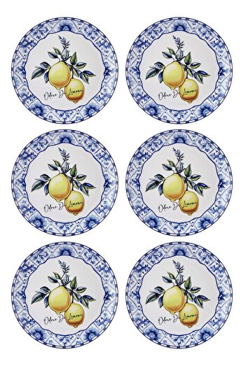 The Mia Odore Di Limone Servis Tabağı 6lı Set 26 cm ODL003