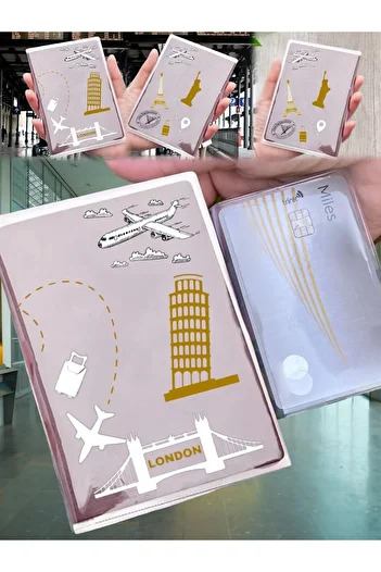 Gempo 2 Pieces Universal Model Waterproof Transparent Passport Case - Container Set