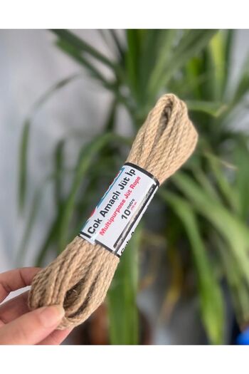 LEVA JÜT HALAT URGAN İP 10mm x 10mt MAKROME HOBİ SUPLA SALINCAK İP