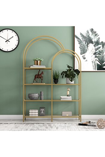 Marsah Home Oval Metal Kitaplık