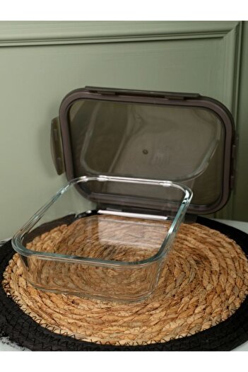 Viyalente 2 Pieces Lock & Lock Airtight Glass Storage Container 1.6 LT| 400°C Safe as Heat