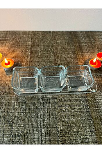 DİBA AVM 3+1 GLASS Breakfast Sauce Bowl - Comfortable Cut