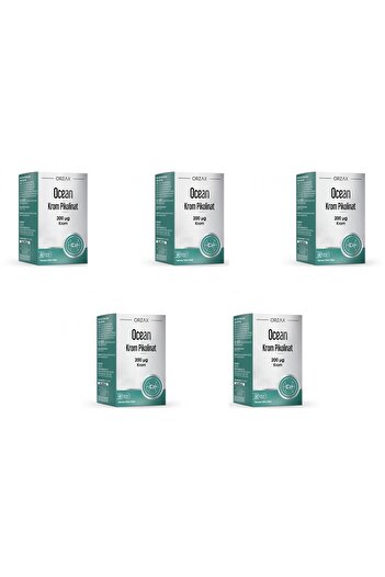 Ocean Ocean Chrome Picolinate 200 Ug 90 Herbal Capsule 5-Pack