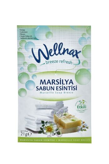 Wellnax breeze refresh Dolap Ve Çekmece Kokusu Marsilya Sabun Esintisi Kesesi X4