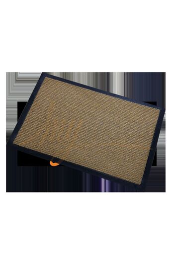 Myfloor Beige Carpet Door Mat with Mud and Dust Scraper Frame