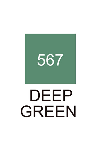 Zig Kurecolor Kc-3000 Twin S - 567 Deep Green Marker Pen