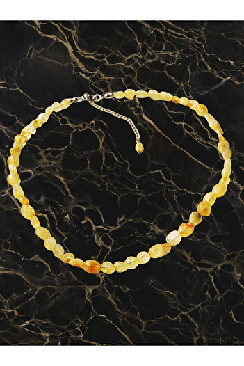 ayrestyle Citrine Necklace - Money abundance and blessing stone Citrine Natural Stone Necklace