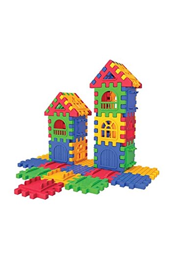 DEDE 3702 Puzzle City 64 Pieces, Multicolor
