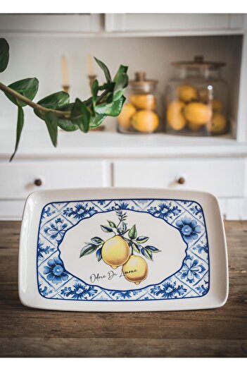 The Mia Odore Di Limone Dikdörtgen Servis 34x25 cm ODL0009
