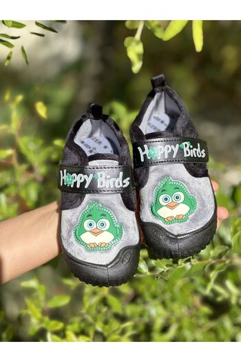 Bold Boutique Kreş Ayakkabası Çocuk Ortopedik Iç Taban Cırt Cırtlı Kalın Kumaşlı Kışlık Ev Botu Ev Panufu