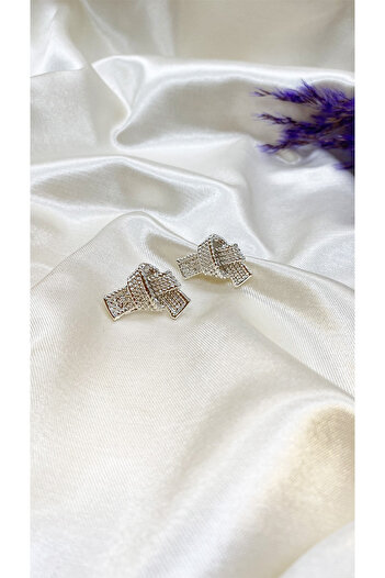 Eylülün Takısı Silver Colored Women's Bond Earrings