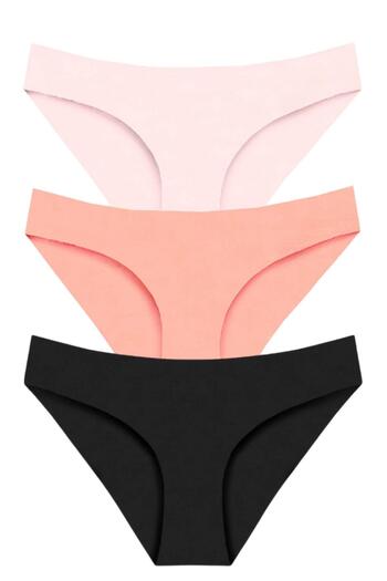 Newlilla 301 Women's Seamless Laser Bikini Panties Pack 301-v4