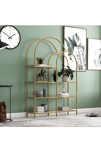 Marsah Home Oval Metal Kitaplık