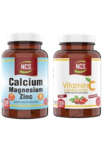 NCS Vitamin C 1000 Mg Beta Glukan 120 Tablet Calcium Magnesium Zinc 120 Tablet