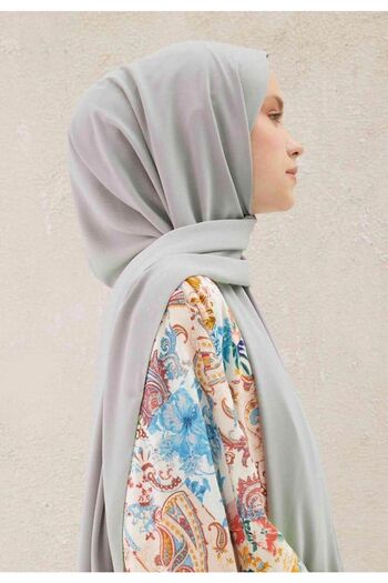 Larissa Scarf Medina Silk Shawl Silver