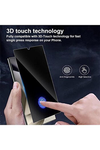 m.tk moveteck Samsung Galaxy S24 Ultra Screen Protector Ghost Glass Premium Gurved Glass with Active Fingerprint Reader