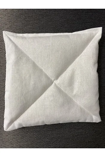 hokka tasarım Handmade Unwashed Sheep Wool Cough Gas Baby Child Back Chest and Abdominal Pillow 15X15 cm