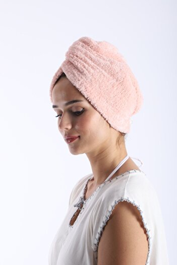 My-o Pink Hair Drying Cap - Beach, Sea, Pool