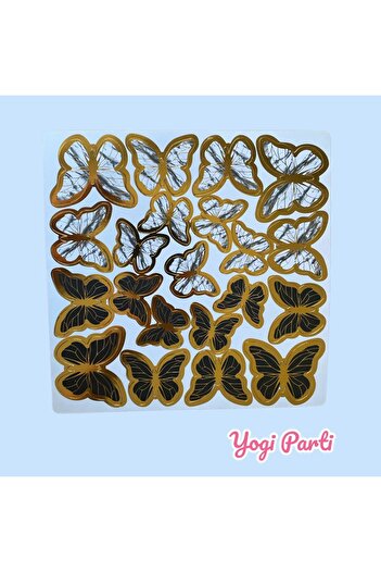 Yogi parti Kelebek Kâğıt Pasta Süsü Kız Doğum Günü Süsü