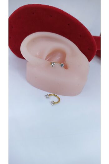 Arescollection Cerrahi Çelik Tragus Kıkırdak Piercingi