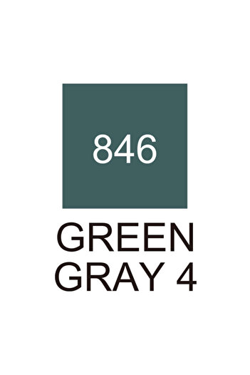 Zig Kurecolor Kc-3000 Twin S Marker Pen 846 Green Gray 4