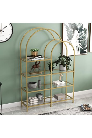 Marsah Home Oval Metal Kitaplık