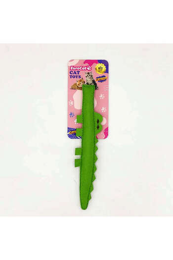 Eurocat Green Plush Crocodile Cat Toy - Toys