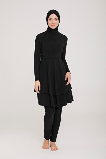 ZF BUTİK Hijab-Badeanzug – Lycra und vollständig bedeckt, 4-teiliges Set