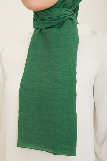 FRESCO SCARFS Woody Armine Trend Bumbac uni șal Hijab Hijab - VERDE