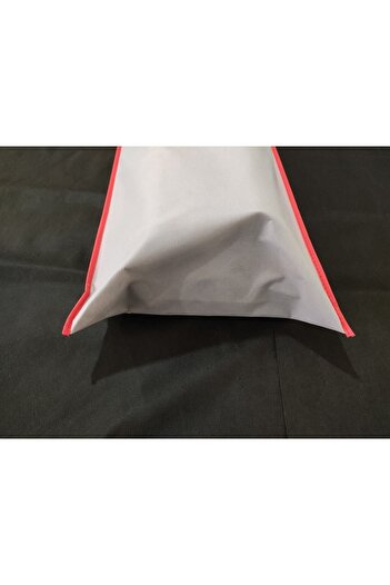 Genel Markalar Halı Kılıfı , Halı Hurç, 4m² Halı Için 180*40 Cm Halı Ve Saklama Torbası Gri Kumaş - Kırmızı Kenar