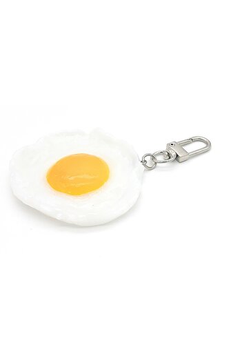 SPELT Omelet Egg Shaped Side Up Keychain