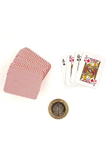 SPELT 42mm Mini Playing Card Deck Small Playing Cards 54 Pieces