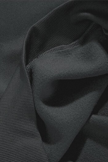 Millionaire Kadın Füme Düz Kapüşonlu Oversize 3 iplik Şardonlu Salaş Bol Kesim Hoodie Sweatshirt
