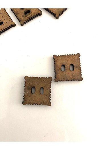 canan dizayn Petibor Model Wooden Button 20 mm (15 Pcs)