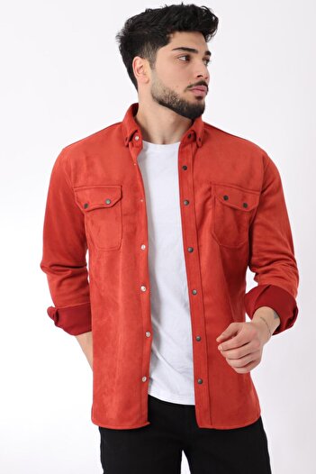 Stilkombin Seasonal Suede Shirt - Double Pocket Cover YXC U16463-40211