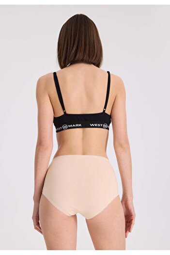 WESTMARK LONDON 5’li Ten Rengi Pamuk Elastan Karışımı Yüksel Bel Kadın Slip OLIVIA MAXI