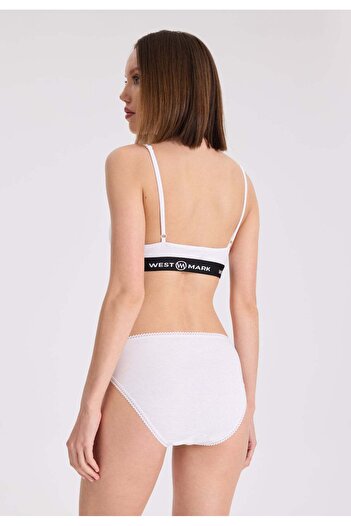 WESTMARK LONDON 5’li Beyaz Pamuklu Mini Boy Kadın Ribana Slip EVA RIB MINI