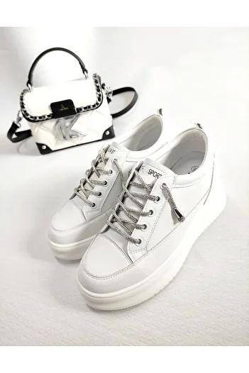Of&Off Genuine Leather Women's Shoes - Inside Heels and Laces