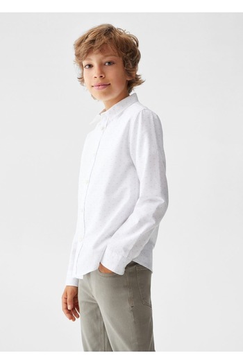 MANGO Kids Tricou Alb Pentru Copii